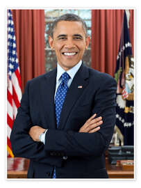 Plakat President Barack Obama in Portrait