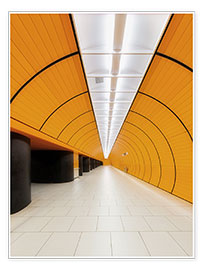 Plakat Marienplatz  subway station in Munich