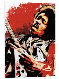 Print på skumplade  Jimi Hendrix - 2ToastDesign