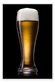 Plakat  Beer into glass