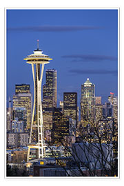Plakat  Space Needle - Seattle - Thomas Klinder