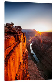 Akrylbillede  Beautiful sunrise on Grand Canyon and river Colorado, USA - Matteo Colombo