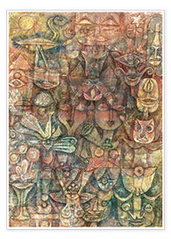 Plakat  Strange Garden - Paul Klee
