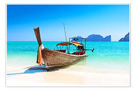 Plakat Long boat in Thailand