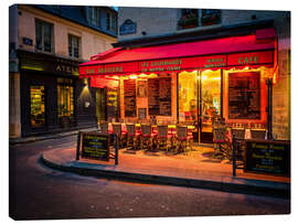 Lærredsbillede  Café i Paris, Frankrig - Jim Nix