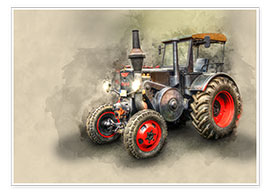 Plakat  Ursus tractor Oldtimer - Peter Roder