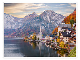 Plakat  Hallstatt, Austria in the Autumn - Mike Clegg Photography