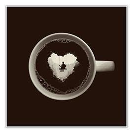 Plakat A heart for coffee