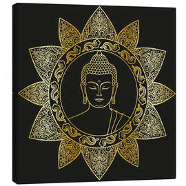 Lærredsbillede  Buddha in golden bloom