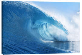 Lærredsbillede  Blue Ocean Wave
