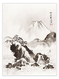 Plakat  Mount Fuji - Kawanabe Kyosai