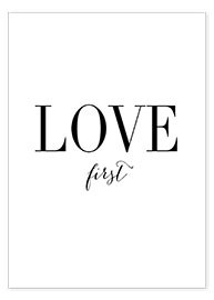 Plakat Love first