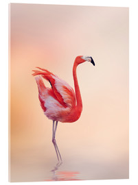 Akrylbillede  Flamingo Feeling