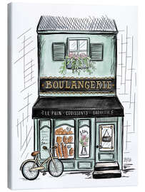 Lærredsbillede  French Shop Front - Boulangerie - Lily & Val