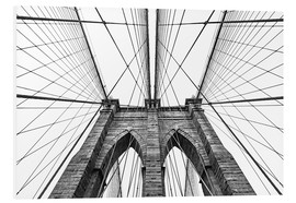 Print på skumplade  Brooklyn bridge