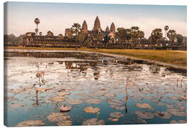 Lærredsbillede  Angkor Wat at sunset