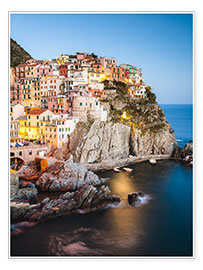 Plakat Manarola in the evening, Cinque Terre, Italy
