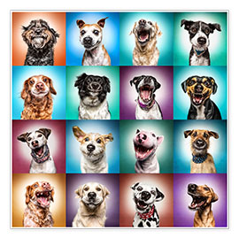Plakat  More Funny (Dog) Faces - Manuela Kulpa