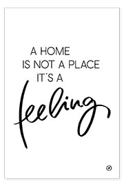 Plakat  A home is... - m.belle