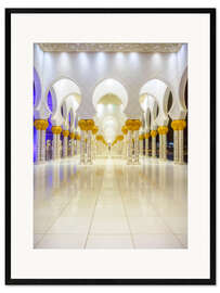 Kunsttryk i ramme  Sheikh Zayed Grand Mosque
