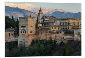 Print på skumplade  Alhambra palace in Granada