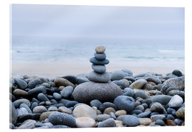 Akrylbillede  beautiful stone at the beach