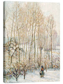 Lærredsbillede  Morgensol på sneen, Éragny?sur?Epte - Camille Pissarro