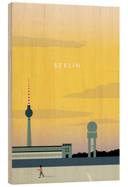 Print på træ  Illustration Berlin - Katinka Reinke