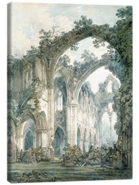Lærredsbillede  Inside of Tintern Abbey, Monmouthshire - Joseph Mallord William Turner