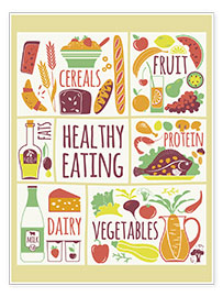 Plakat To eat healthy food