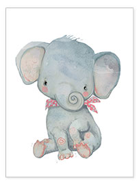 Plakat Min lille elefant