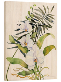 Print på træ  Botanical Phalaenopsis - Kathleen Parr McKenna