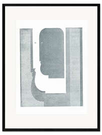 Kunsttryk i ramme  Three vertical profiles - Oskar Schlemmer