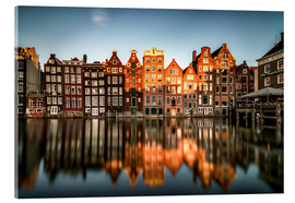 Akrylbillede  Damrak Amsterdam houses, Netherlands - Sören Bartosch