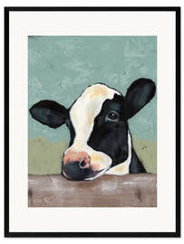 Kunsttryk i ramme  Holstein cow II - Jade Reynolds