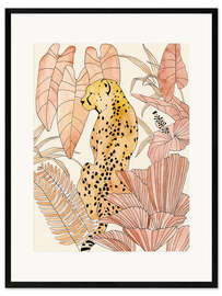 Kunsttryk i ramme  Blush Cheetah I - Annie Warren