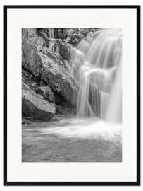 Kunsttryk i ramme  Ova da Bernina waterfall - Olaf Protze